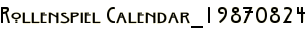 Rollenspiel Calendar_19870824
