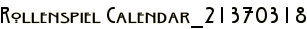 Rollenspiel Calendar_21370318