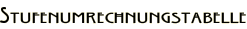 Stufenumrechnungstabelle