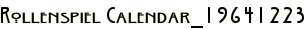 Rollenspiel Calendar_19641223