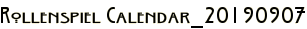 Rollenspiel Calendar_20190907