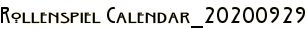 Rollenspiel Calendar_20200929