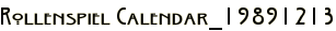 Rollenspiel Calendar_19891213
