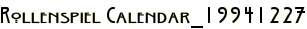 Rollenspiel Calendar_19941227