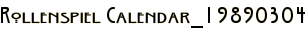 Rollenspiel Calendar_19890304