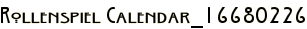 Rollenspiel Calendar_16680226