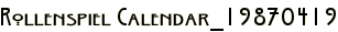 Rollenspiel Calendar_19870419