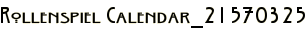 Rollenspiel Calendar_21570325