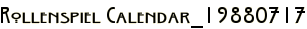 Rollenspiel Calendar_19880717
