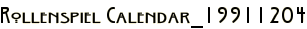 Rollenspiel Calendar_19911204
