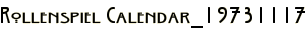Rollenspiel Calendar_19731117