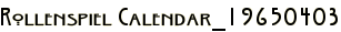 Rollenspiel Calendar_19650403