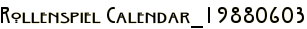 Rollenspiel Calendar_19880603
