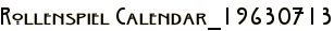 Rollenspiel Calendar_19630713