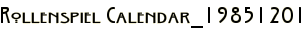 Rollenspiel Calendar_19851201