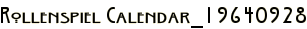 Rollenspiel Calendar_19640928
