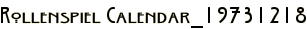Rollenspiel Calendar_19731218