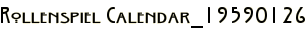 Rollenspiel Calendar_19590126