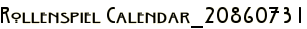 Rollenspiel Calendar_20860731