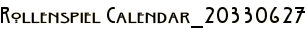 Rollenspiel Calendar_20330627