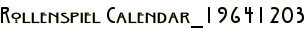 Rollenspiel Calendar_19641203