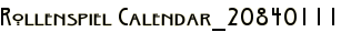 Rollenspiel Calendar_20840111