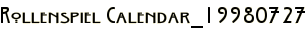 Rollenspiel Calendar_19980727
