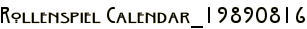 Rollenspiel Calendar_19890816