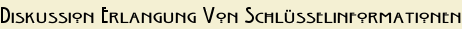 Diskussion Erlangung Von Schlüsselinformationen