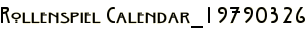 Rollenspiel Calendar_19790326