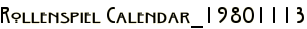 Rollenspiel Calendar_19801113