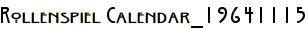 Rollenspiel Calendar_19641115