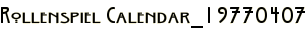 Rollenspiel Calendar_19770407