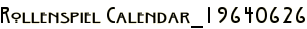 Rollenspiel Calendar_19640626