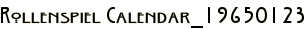 Rollenspiel Calendar_19650123