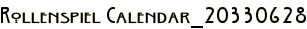 Rollenspiel Calendar_20330628