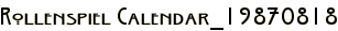 Rollenspiel Calendar_19870818