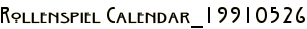 Rollenspiel Calendar_19910526