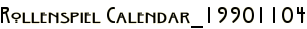 Rollenspiel Calendar_19901104