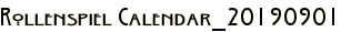 Rollenspiel Calendar_20190901