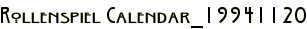 Rollenspiel Calendar_19941120