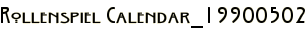 Rollenspiel Calendar_19900502