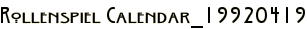 Rollenspiel Calendar_19920419