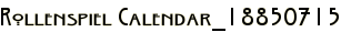 Rollenspiel Calendar_18850715