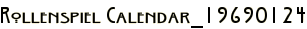 Rollenspiel Calendar_19690124