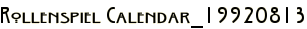 Rollenspiel Calendar_19920813