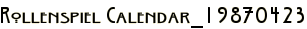 Rollenspiel Calendar_19870423