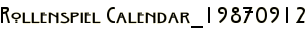 Rollenspiel Calendar_19870912