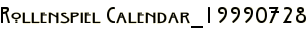 Rollenspiel Calendar_19990728