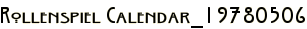 Rollenspiel Calendar_19780506